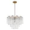 Crystorama Addis 6-Light Chandelier Aged Brass