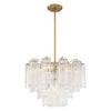 Crystorama Addis 6-Light Chandelier Aged Brass