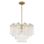 Crystorama Addis 6-Light Chandelier Aged Brass