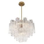 Crystorama Addis 6-Light Chandelier Aged Brass