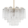 Crystorama Addis 6-Light Chandelier Aged Brass