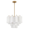 Crystorama Addis 6-Light Chandelier Aged Brass