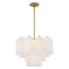 Crystorama Addis 6-Light Chandelier Aged Brass