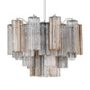 Crystorama Addis 6-Light Chandelier Polished Chrome