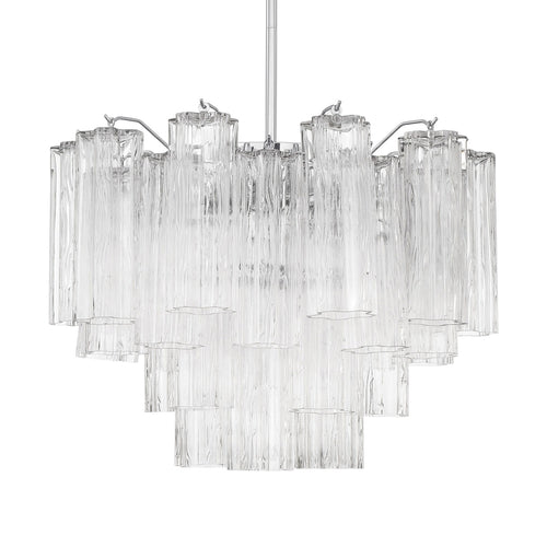 Crystorama Addis 6-Light Chandelier Polished Chrome