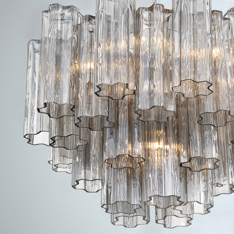 Crystorama Addis 6-Light Chandelier Polished Chrome