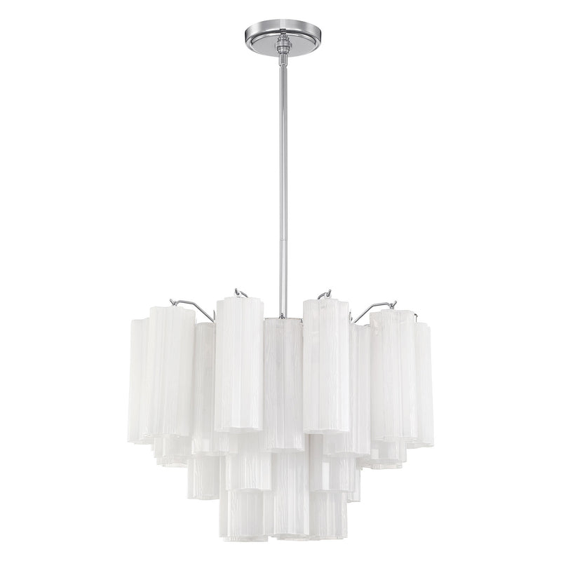 Crystorama Addis 6-Light Chandelier Polished Chrome