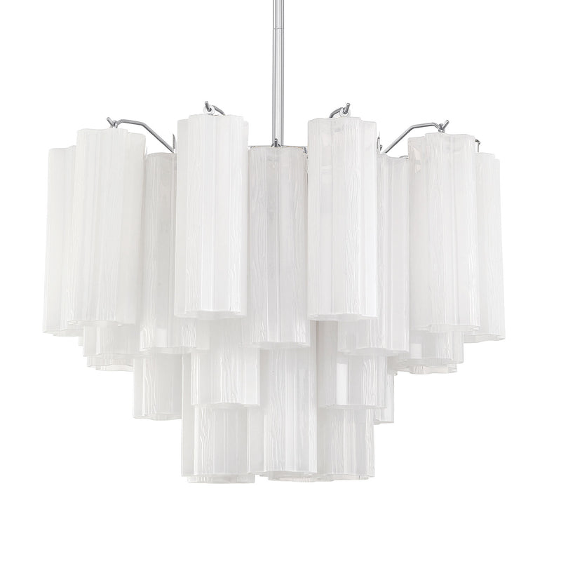 Crystorama Addis 6-Light Chandelier Polished Chrome