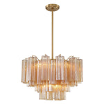 Crystorama Addis 9-Light Chandelier Aged Brass