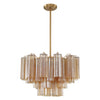 Crystorama Addis 9-Light Chandelier Aged Brass