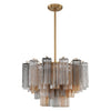 Crystorama Addis 9-Light Chandelier Aged Brass