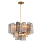 Crystorama Addis 9-Light Chandelier Aged Brass