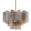 Crystorama Addis 9-Light Chandelier Aged Brass