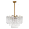 Crystorama Addis 9-Light Chandelier Aged Brass