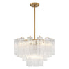 Crystorama Addis 9-Light Chandelier Aged Brass