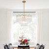 Crystorama Addis 9-Light Chandelier Aged Brass