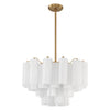 Crystorama Addis 9-Light Chandelier Aged Brass