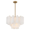 Crystorama Addis 9-Light Chandelier Aged Brass