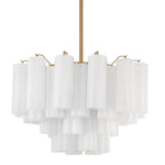 Crystorama Addis 9-Light Chandelier Aged Brass