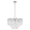 Crystorama Addis 9-Light Chandelier Polished Chrome