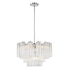 Crystorama Addis 9-Light Chandelier Polished Chrome