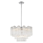 Crystorama Addis 9-Light Chandelier Polished Chrome