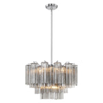 Crystorama Addis 9-Light Chandelier Polished Chrome