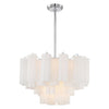 Crystorama Addis 9-Light Chandelier Polished Chrome