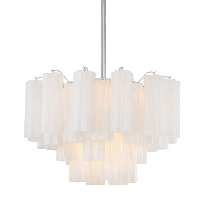 Crystorama Addis 9-Light Chandelier Polished Chrome