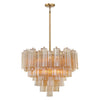 Crystorama Addis 12-Light Chandelier Aged Brass