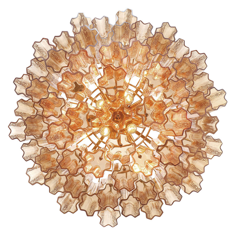 Crystorama Addis 12-Light Chandelier Aged Brass