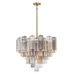 Crystorama Addis 12-Light Chandelier Aged Brass