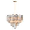 Crystorama Addis 12-Light Chandelier Aged Brass