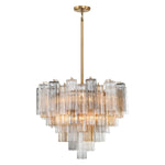 Crystorama Addis 12-Light Chandelier Aged Brass