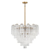 Crystorama Addis 12-Light Chandelier Aged Brass