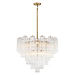 Crystorama Addis 12-Light Chandelier Aged Brass