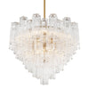 Crystorama Addis 12-Light Chandelier Aged Brass