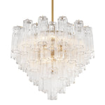 Crystorama Addis 12-Light Chandelier Aged Brass