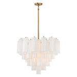 Crystorama Addis 12-Light Chandelier Aged Brass