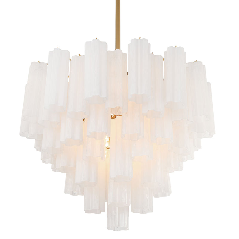 Crystorama Addis 12-Light Chandelier Aged Brass