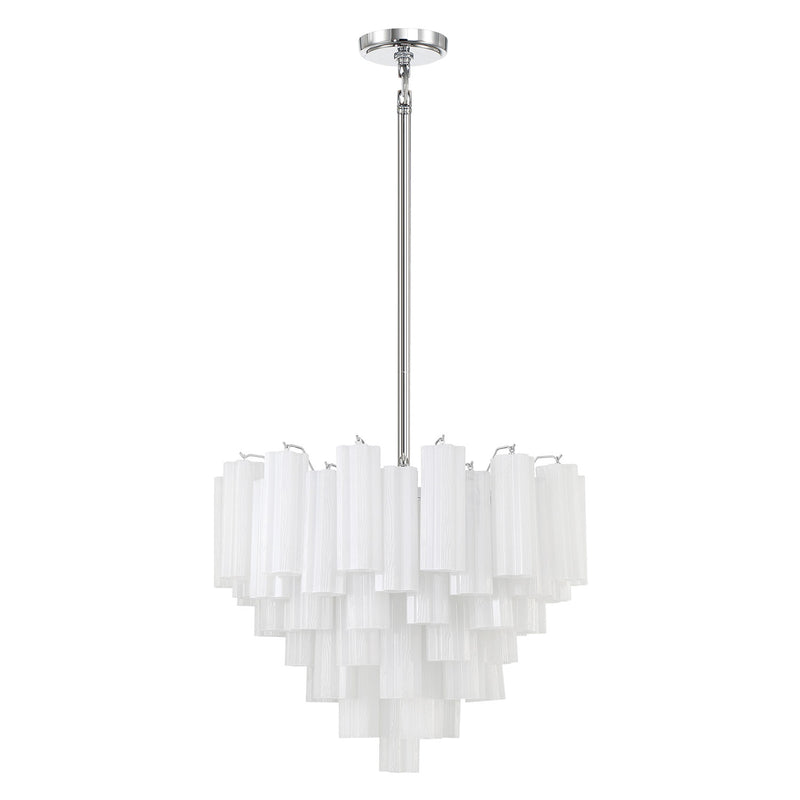 Crystorama Addis 12-Light Chandelier Polished Chrome