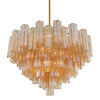 Crystorama Addis 16-Light Chandelier Aged Brass