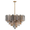 Crystorama Addis 16-Light Chandelier Aged Brass