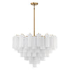 Crystorama Addis 16-Light Chandelier Aged Brass