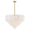 Crystorama Addis 16-Light Chandelier Aged Brass