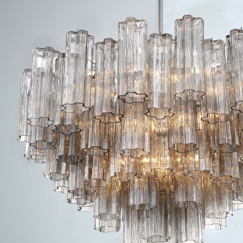 Crystorama Addis 16-Light Chandelier Polished Chrome