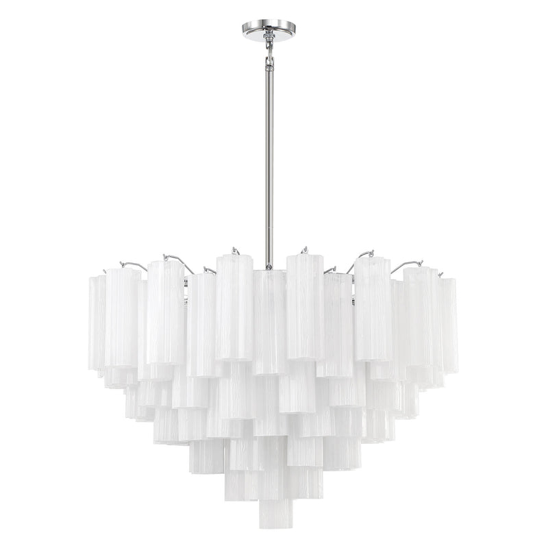 Crystorama Addis 16-Light Chandelier Polished Chrome