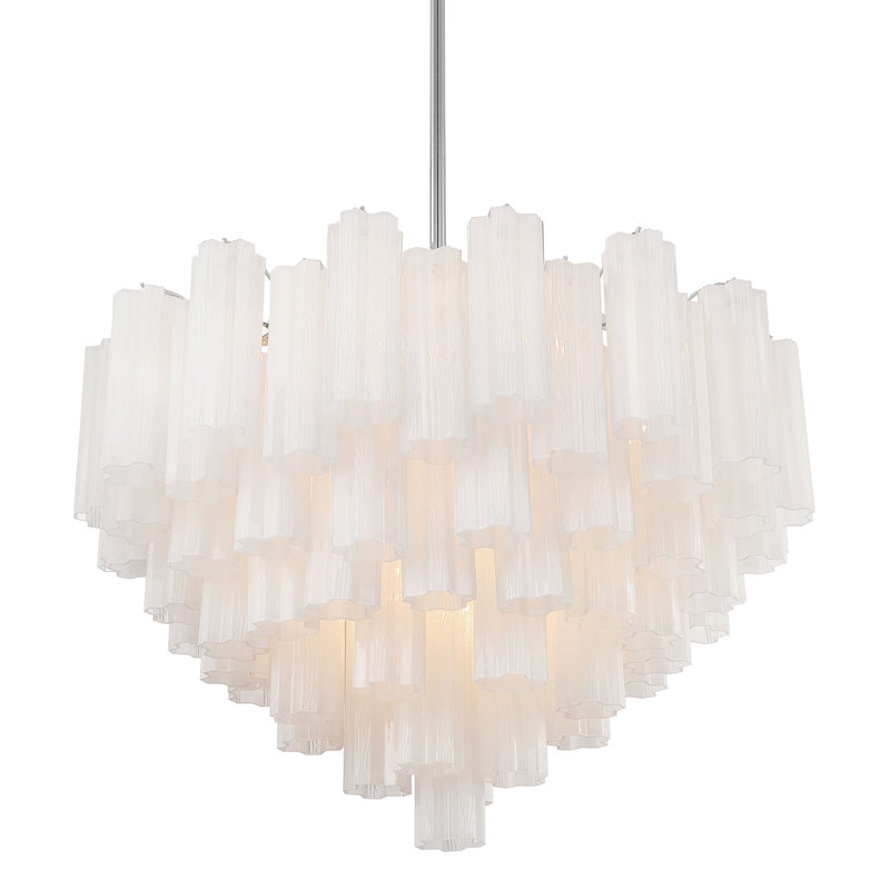 Crystorama Addis 16-Light Chandelier Polished Chrome