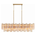 Crystorama Addis Linear Chandelier Gold