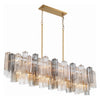 Crystorama Addis Linear Chandelier Gold